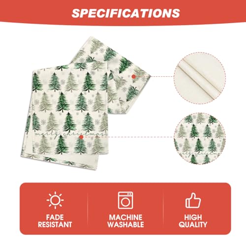 Christmas Table Runner Snowflake Winter Green Kitchen Dining Decor 13x72 Inch H231730