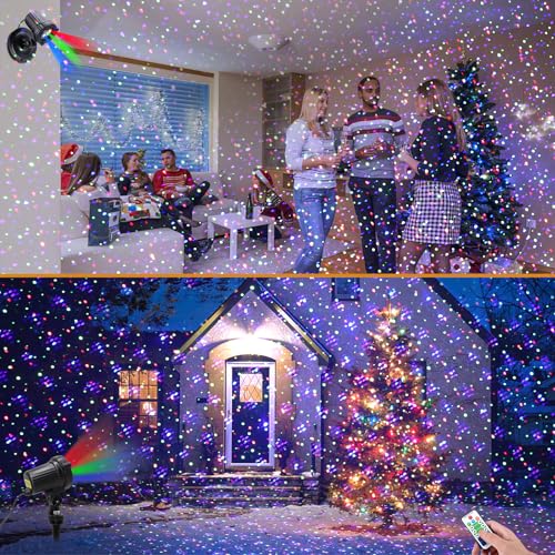 Christmas Laser Lights Outdoor Garden Projector with Moving RGB Waterproof U91188