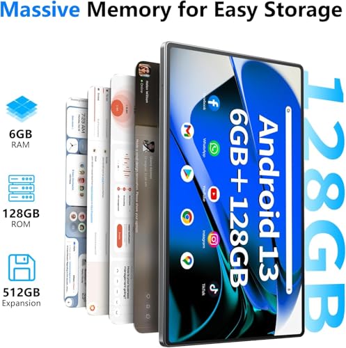 Android Tablet 12 Inch, 8GB RAM 256GB, FHD IPS Touch Screen P321