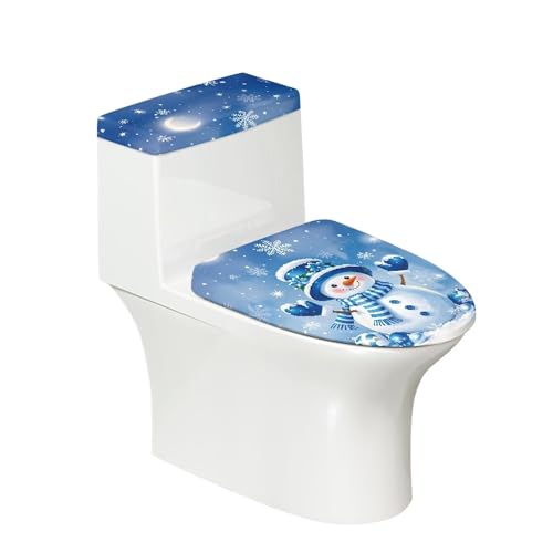 Christmas Toilet Lid and Tank Cover Set for Bathroom Decor K51670