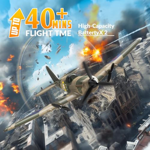 RC Plane 3 Channel Remote Control Airplane Fighter Toy, 2.4GHz 6-axis Gyro, Easy to Fly for Adults Kids Beginners B2466