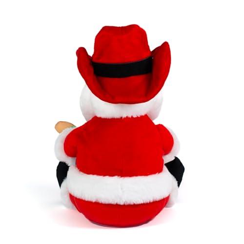 Animated Musical Singing Christmas Cowboy Plush Toy, 12 inches K495394