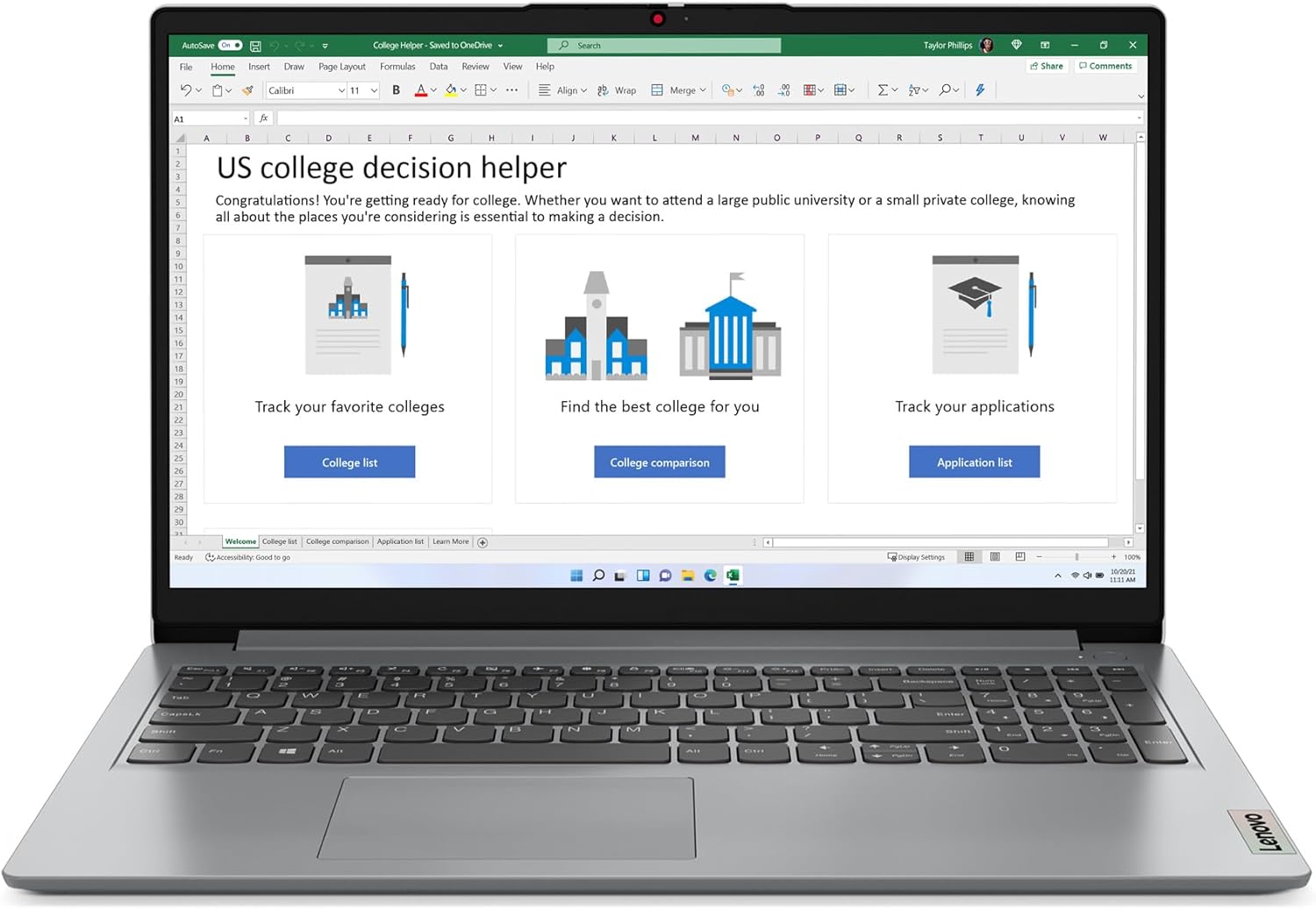 Everyday Laptop Computer - Windows 11 - 15.6" FHD - 4GB Memory - 128GB Storage C80176