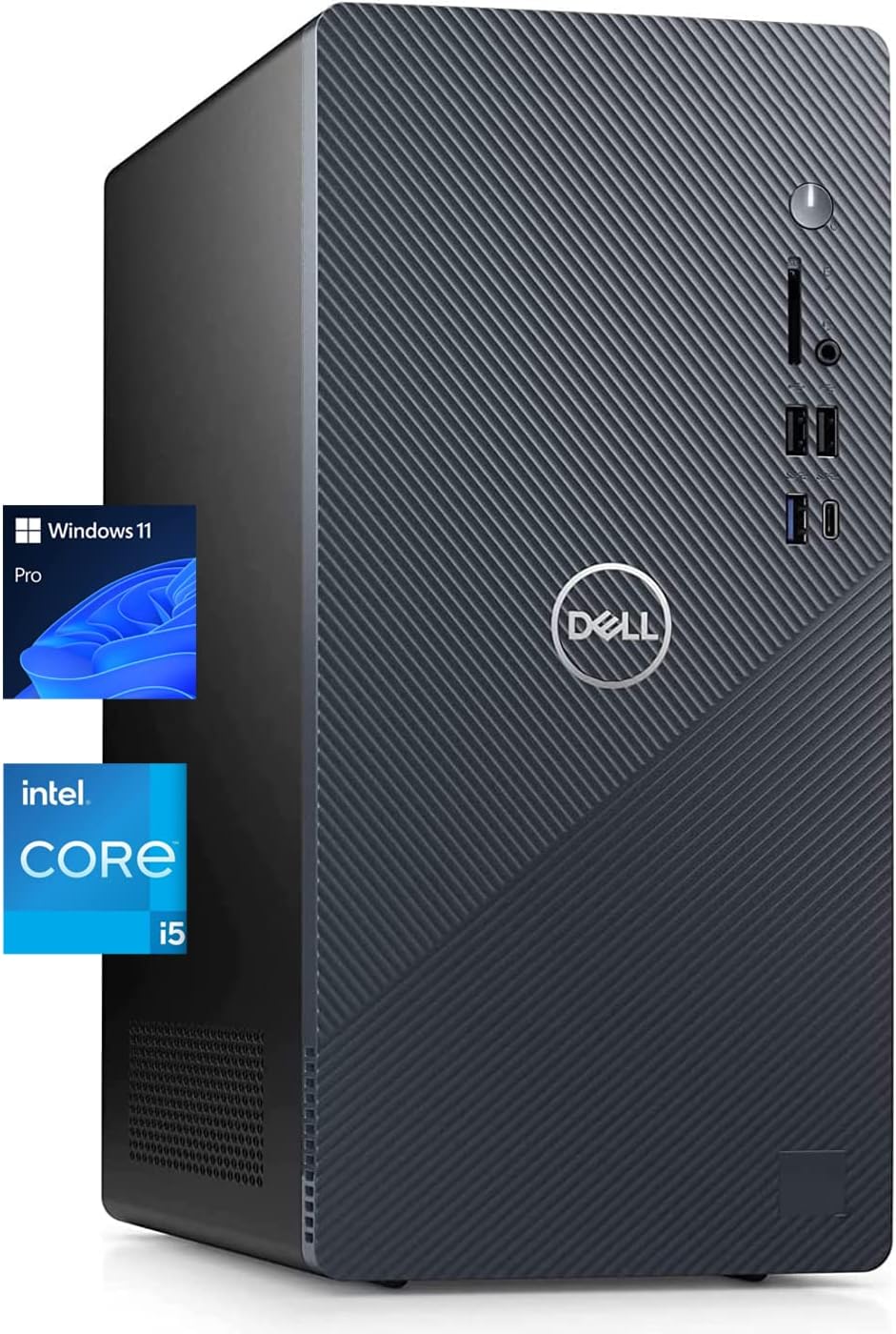 Dell Inspiron 3910 Business Desktop Computer, 12th Gen Intel Core i5-12400, Windows 11 Pro, 16GB RAM, 512GB SSD, Intel UHD Graphics, Bluetooth, WiFi, Keyboard & Mouse,Mist Blue