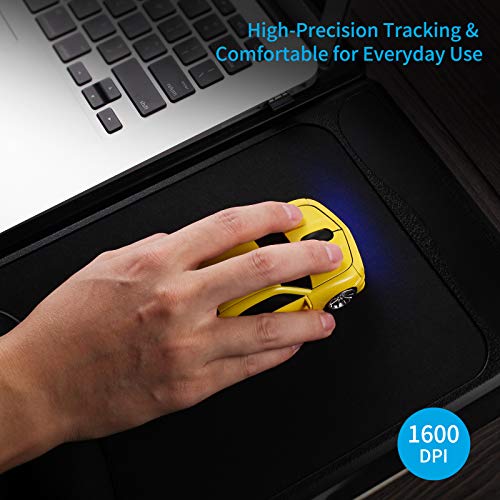 Sports Car Shaped Wireless Mouse with LED Headlights, 1600 DPI R7888