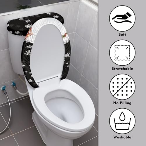 Christmas Toilet Lid and Tank Cover Set for Bathroom Decor K51670