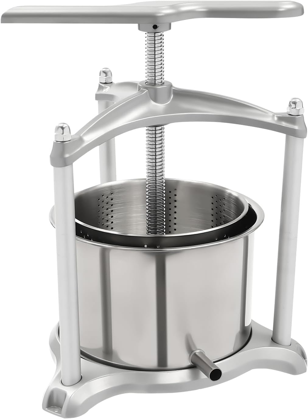 Stainless Steel Fruit Press with Dual Barrels and Filter Bag M688009