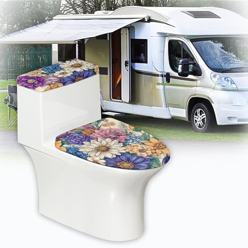 Christmas Toilet Lid and Tank Cover Set for Bathroom Decor K51670