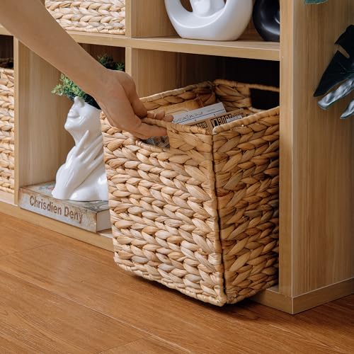 Water Hyacinth Storage Baskets for Cube Storage, Set of 3 F86967
