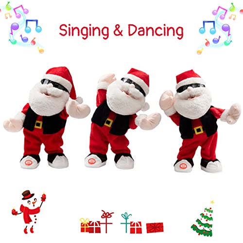 Animated Christmas Snowman Plush with LED Lights, Musical Toy for Kids, 13 Inch J154
