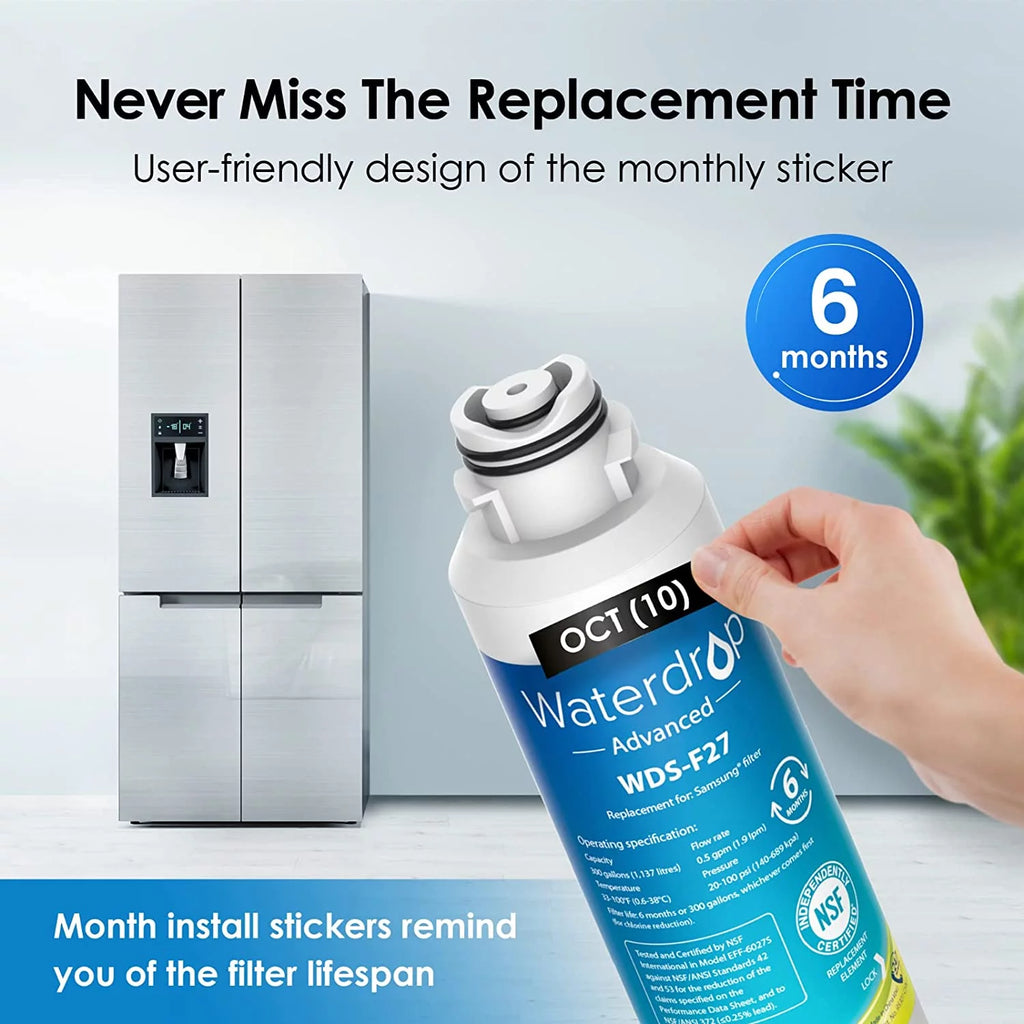 Refrigerator Water Filter, 6 Pack, NSF 53 & 42 Certified I534876