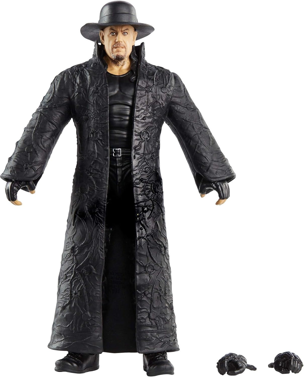 WWE Undertaker Elite Series #80 Deluxe Action Figure with Realistic Facial Detailing, Iconic Ring Gear & Accessories