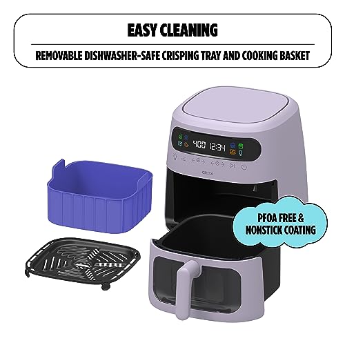8 QT Digital Air Fryer with Touch Screen, Timer and Auto Shut-off, Lavender L33592