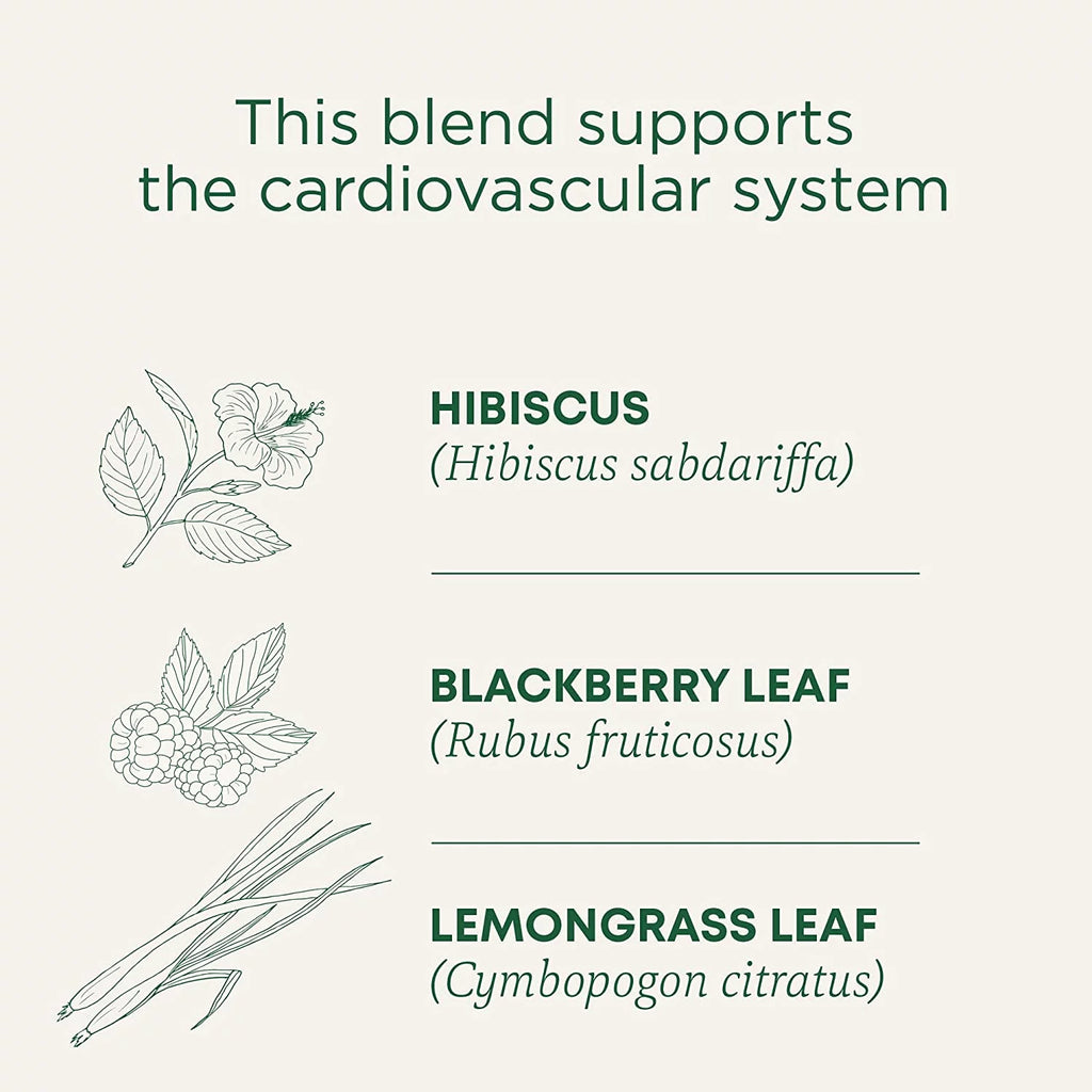 Organic Hibiscus Herbal Tea, 16 Tea Bags, Pack of 3 L90379