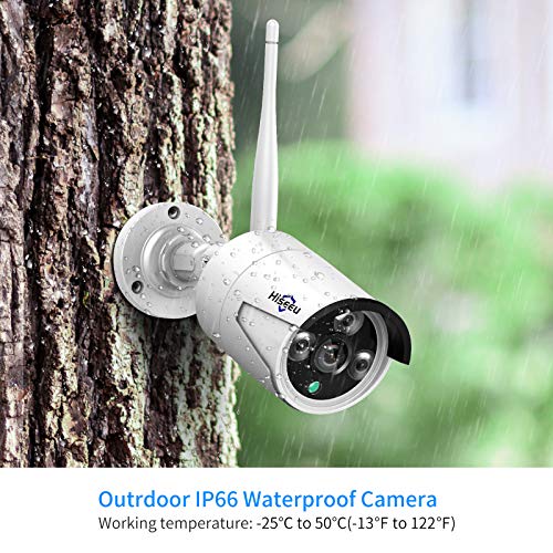 Wireless Security Camera System, 16CH 4K NVR, 4Pcs 3MP WiFi Cameras, Night Vision, Motion Detection, 1TB HDD P9721