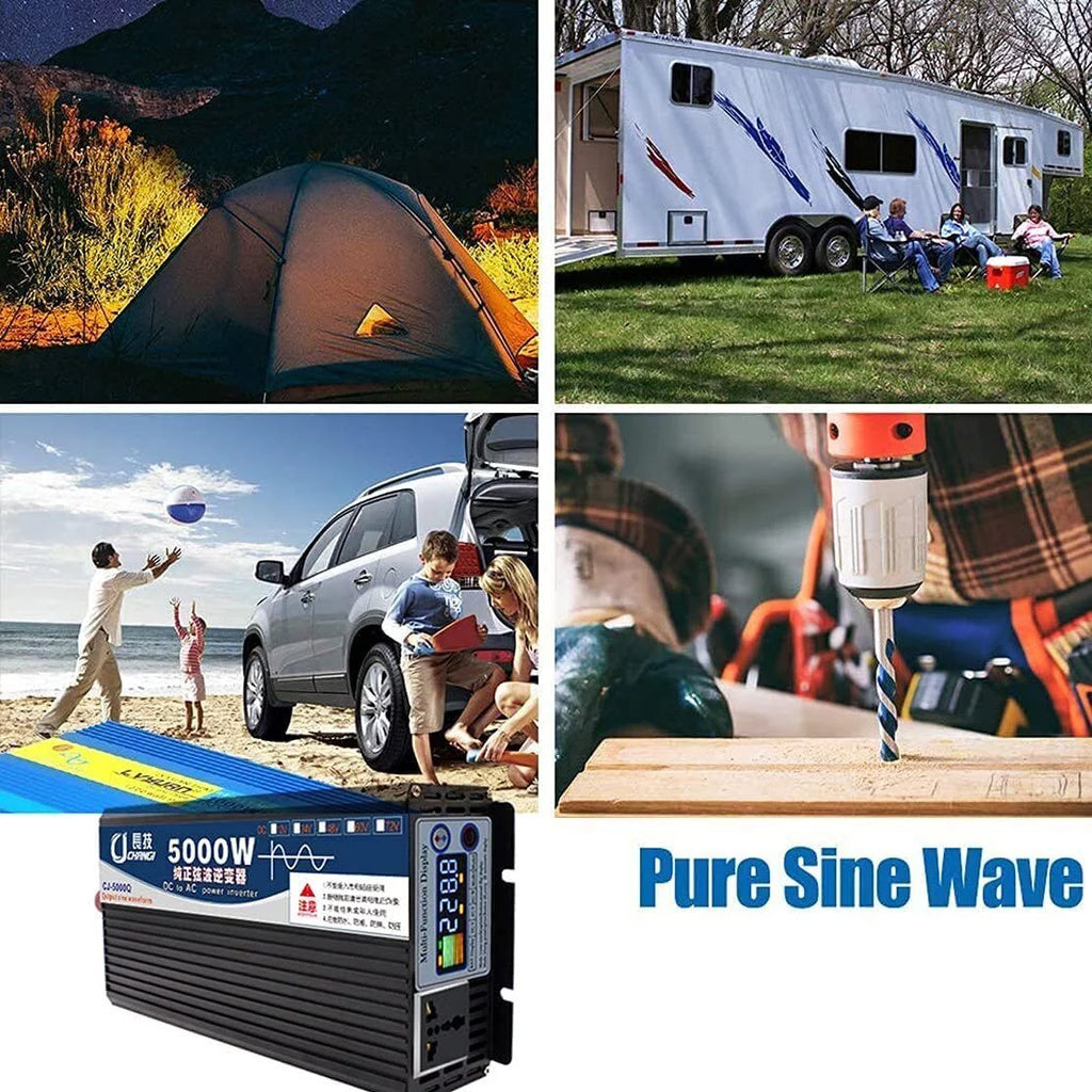 5000W Pure Sine Wave Power Inverter, DC 48V to AC 110V Q5196