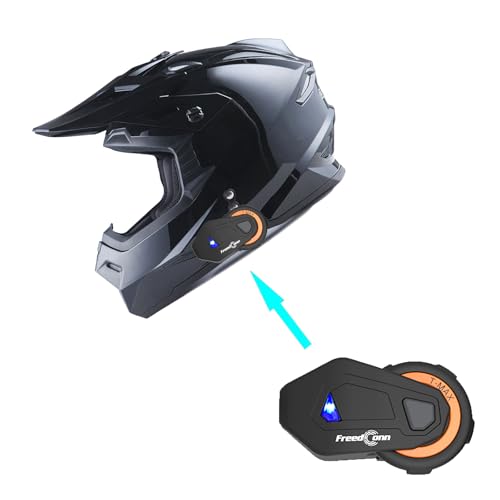 Adult Motocross Helmet Full Face Racing Style Matt Black D9788