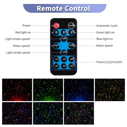 Christmas Laser Lights Projector for Outdoor Garden with RGB Moving Starry Show A57127