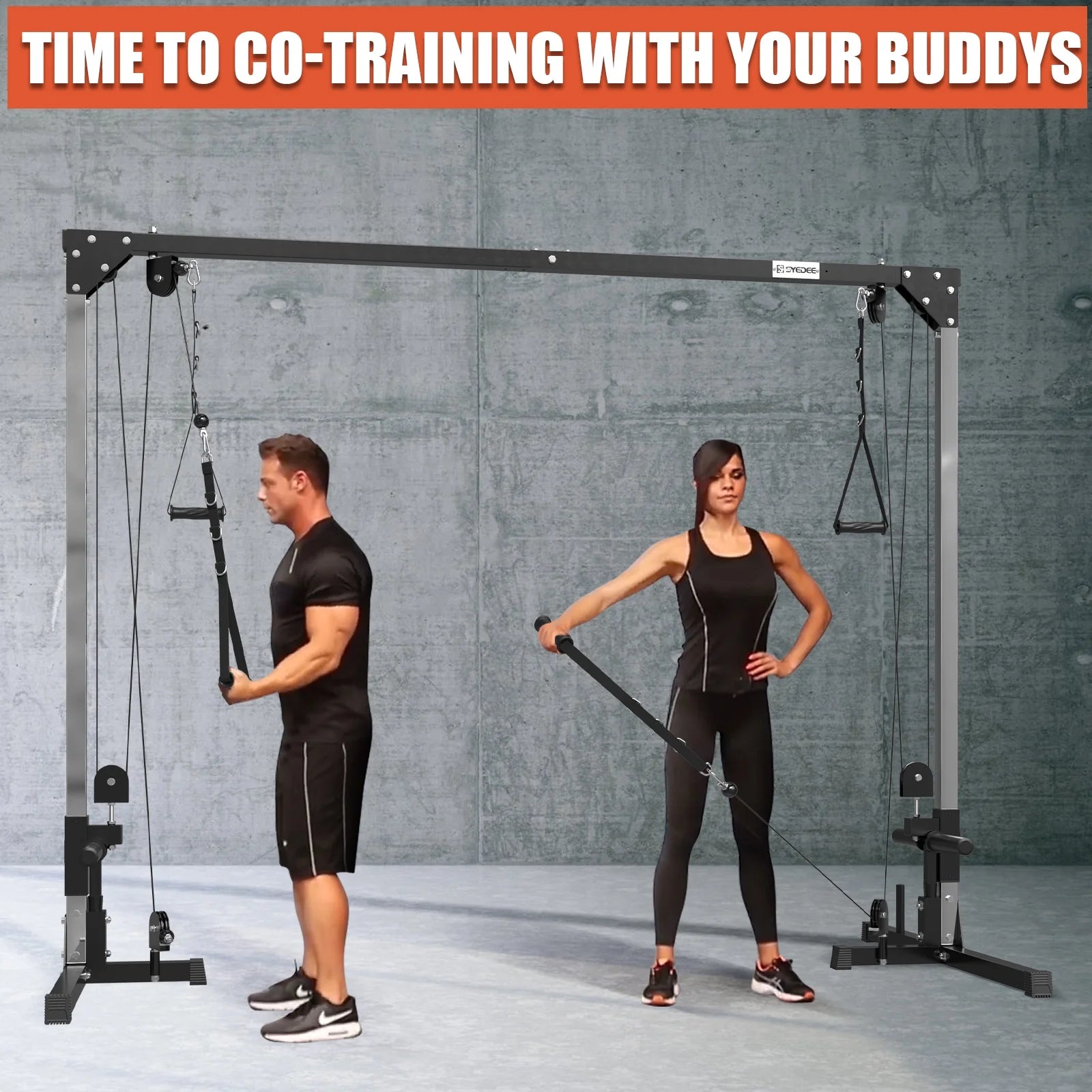 Dual Pulley Cable Crossover Machine for Home Gym V939480