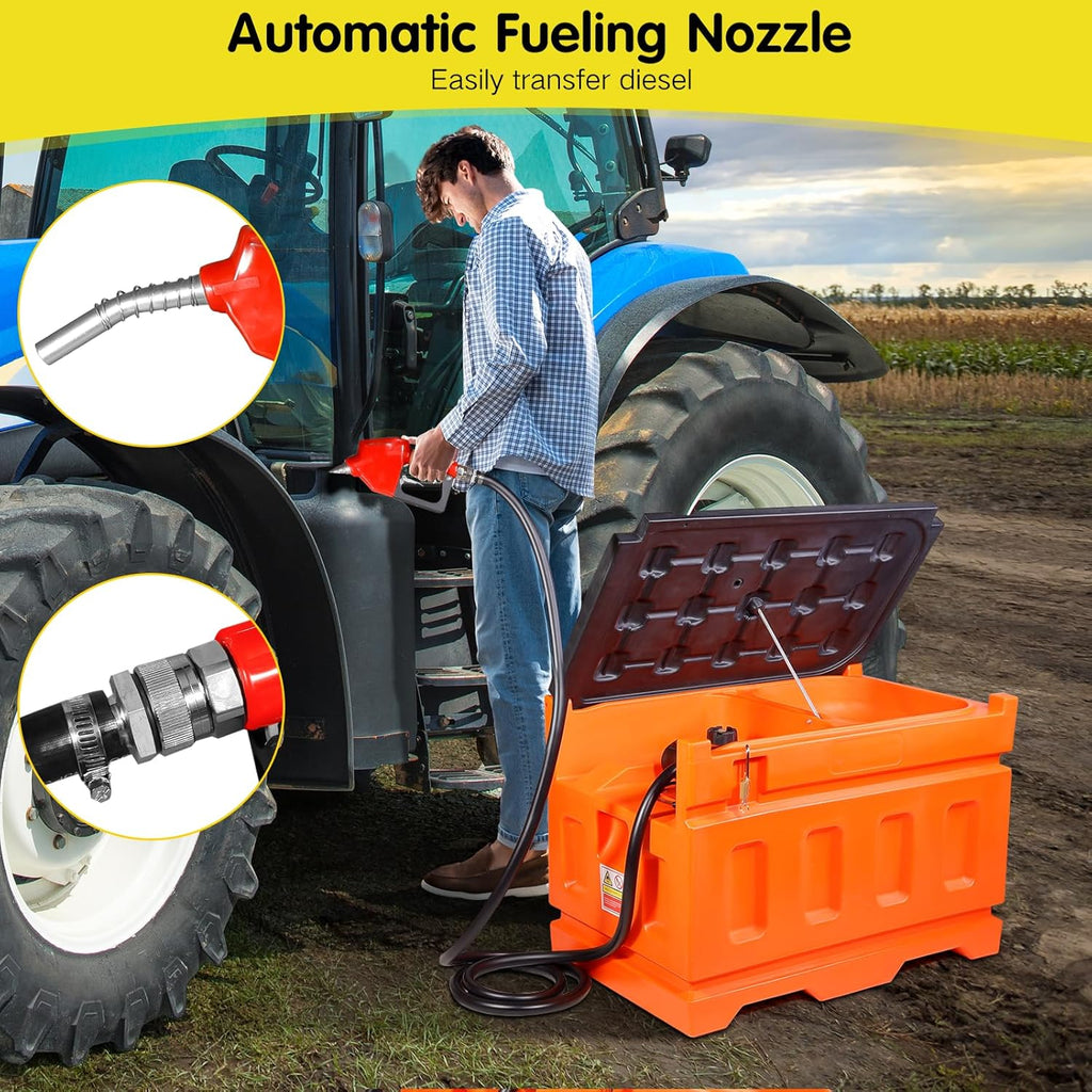 Diesel Fuel Transfer Tank with 12V Pump, 48 Gallon O8219