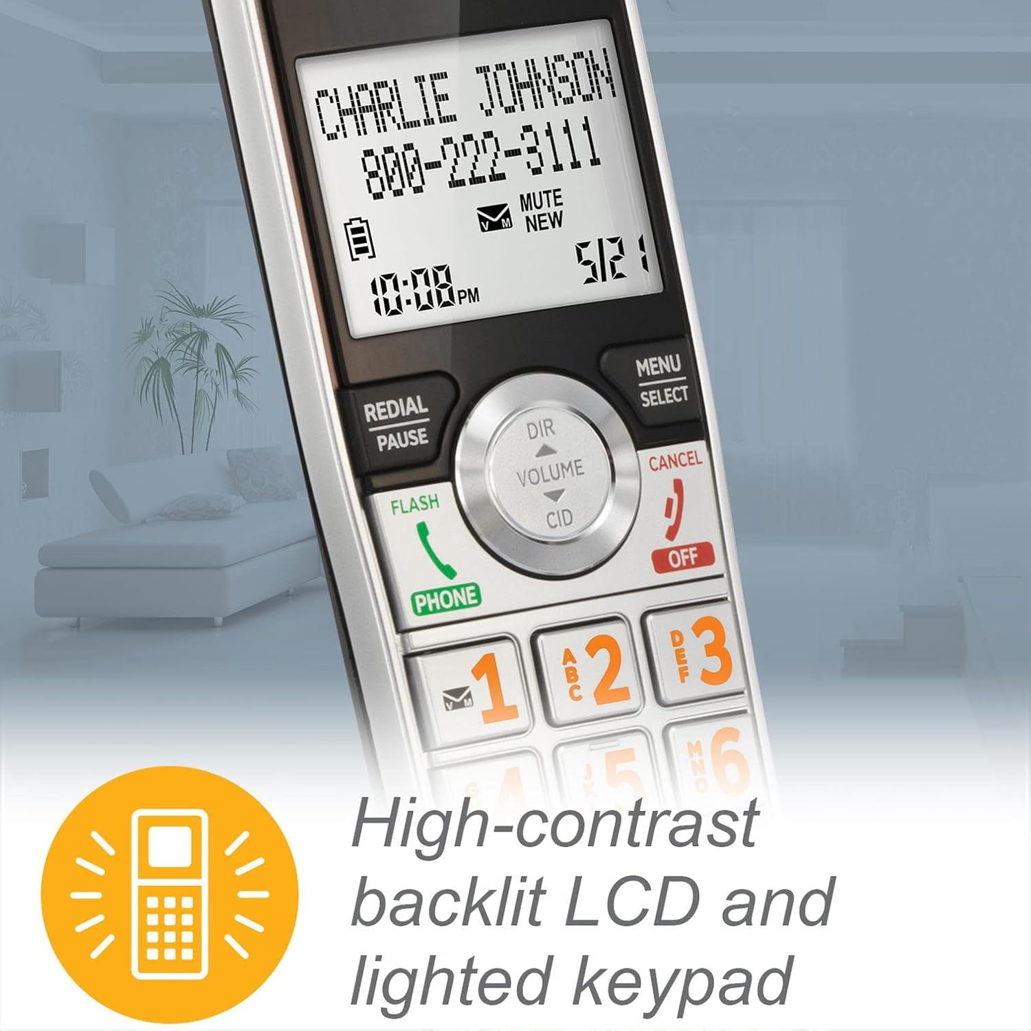 2-Handset Corded/Cordless Phone with Answering Machine and Call Blocking O711