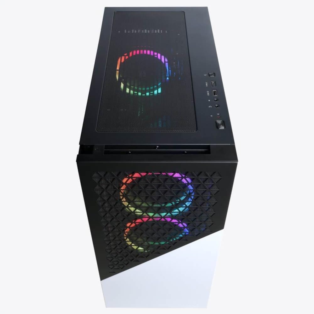 Gaming Desktop Computer, AMD Ryzen 7, 32GB RAM, 2TB SSD, RTX 4060 Ti, Windows 11, White X2880