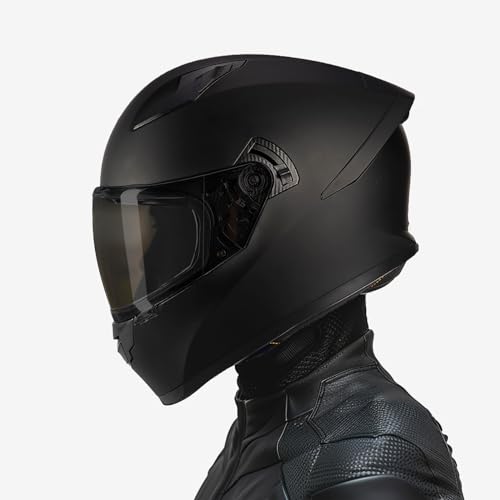 Full Face Motorcycle Helmet with Visor, Lightweight for Adults J585029