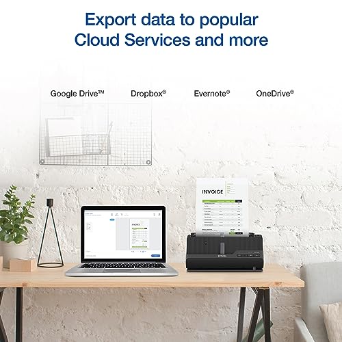 Wireless Compact Desktop Document Scanner with Auto Feeder L54226