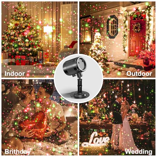 Christmas Laser Projector Light Outdoor, RGB Firefly Moving Lights, IP65 Waterproof for Garden Yard Party B711