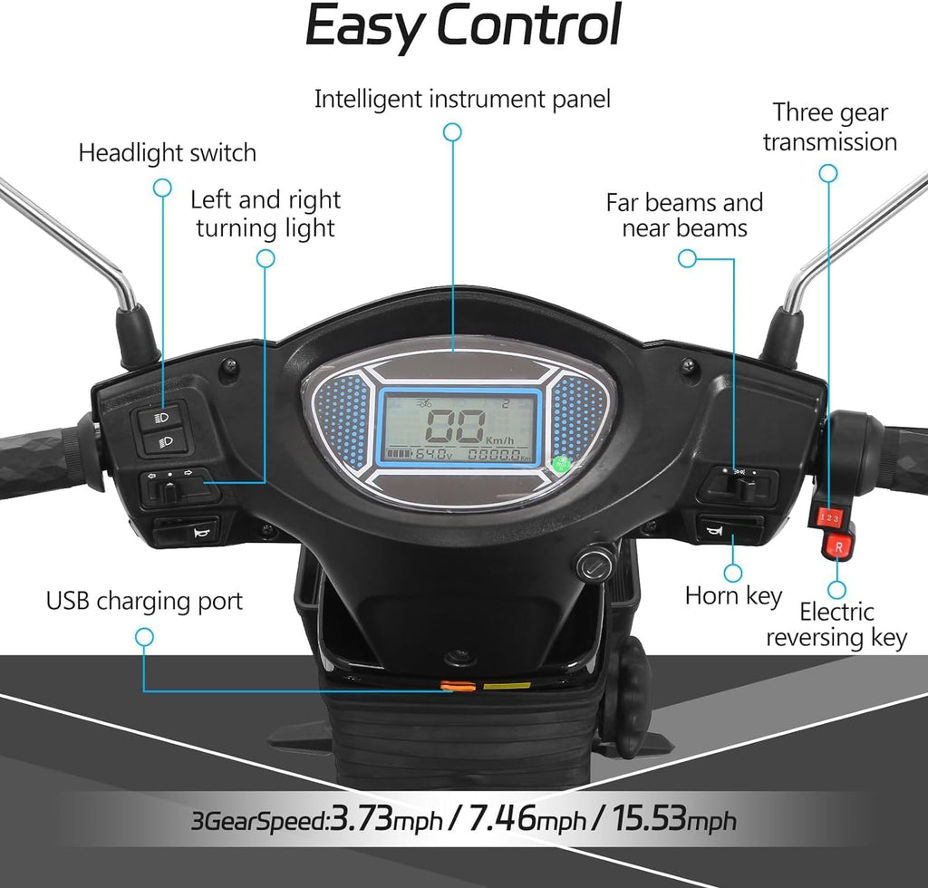 All Terrain Electric Mobility Scooter for Seniors and Adults B567