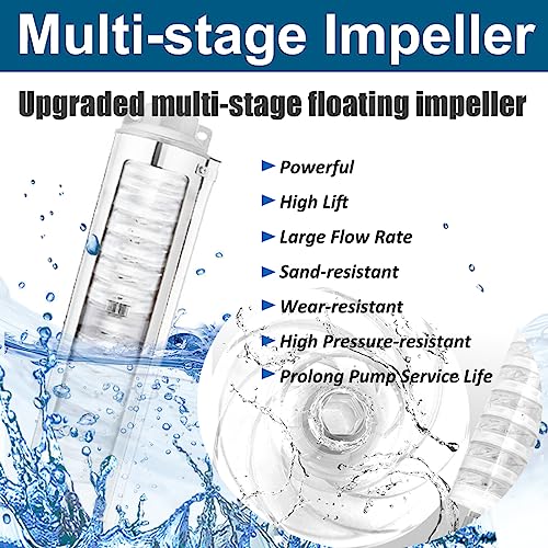 Submersible Well Pump, 1 HP, 115V, Stainless Steel Y1082