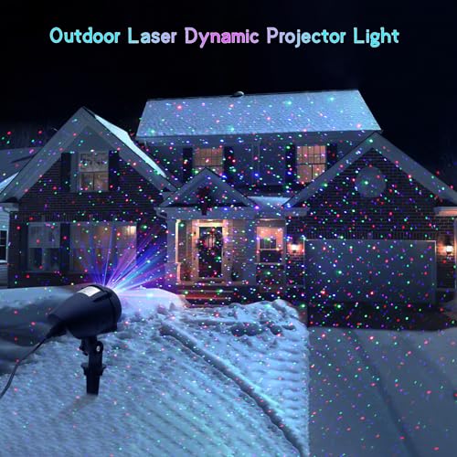 Outdoor Garden Laser Lights Projector, Red Green Blue W601936