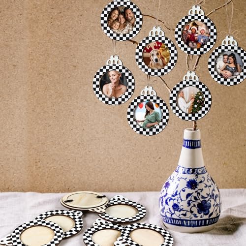 24 Pcs Christmas Photo Ornament Frames for Baby First Christmas Tree Keepsake K3591
