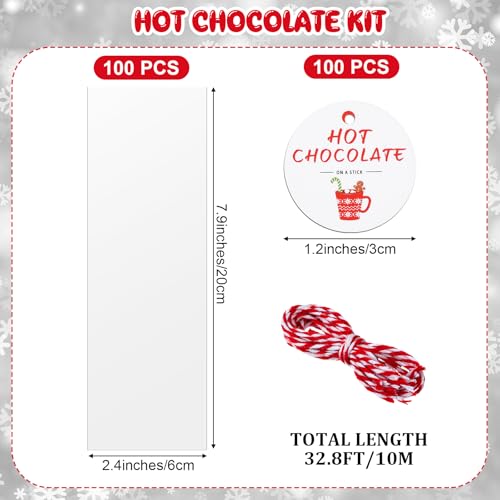 100 Set Christmas Wooden Spoons for Hot Cocoa, Chocolate, and Baking U148