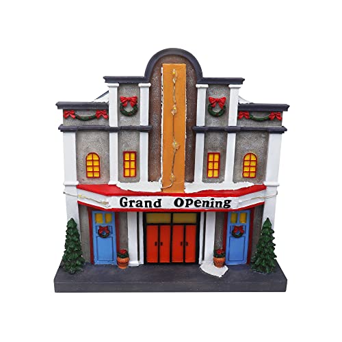 Lighted Musical Snow Village with Animated Kids Sledding A3584