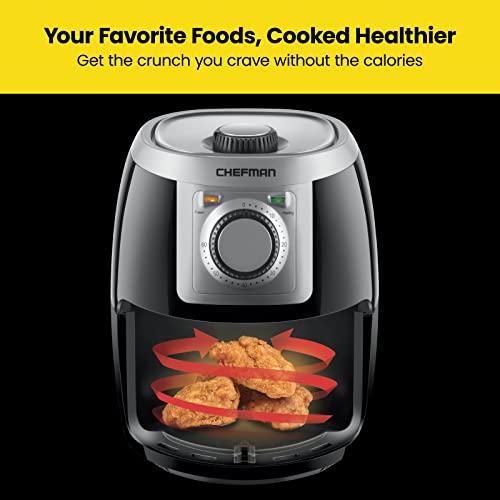 2 Qt Mini Air Fryer with Digital Timer and Nonstick Basket K944