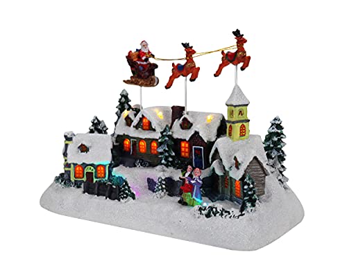 Lighted Musical Christmas Village Collectible Houses U181