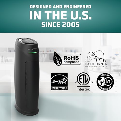Air Purifier with HEPA Filter for Large Rooms, Removes Smoke, Pet Dander, Pollen, and Odors T1048
