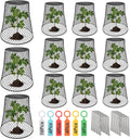 Wire Cloche Plant Covers Wire Plant Protector Cover Garden Cloches Wire Metal Heavy Duty Garden Plant Cloche for Plants (BLAK-12P)
