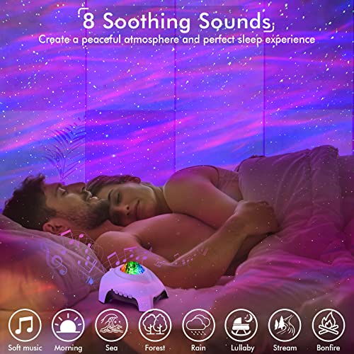 Galaxy Projector with Bluetooth Speaker and White Noise for Bedroom P99664