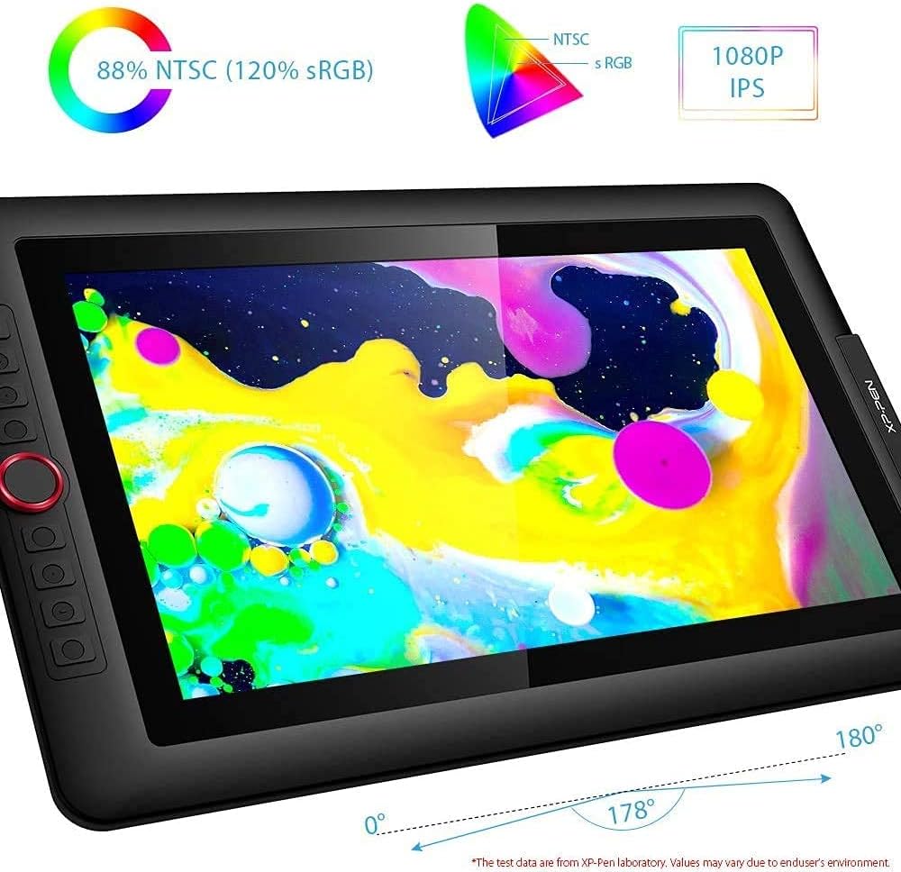 Drawing Tablet with Screen 120% sRGB 8192 Levels Tilt Function L639227