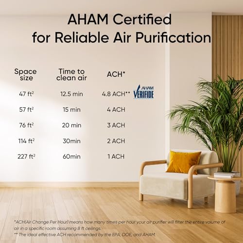 Air Purifier for Bedroom Home, 3-in-1 Filter Cleaner with Fragrance Sponge, Filters Smoke, Allergies, Pet Dander, Odor, Dust, Portable T545