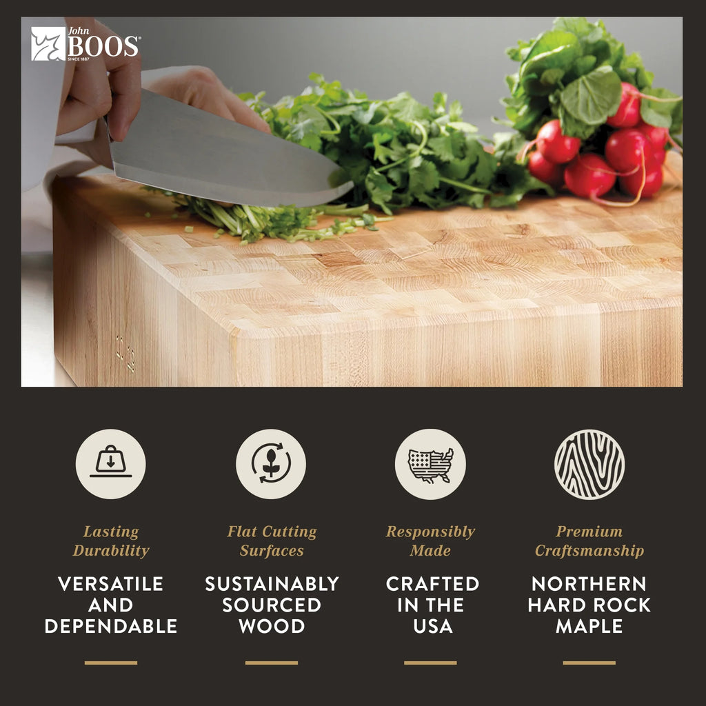Maple Wood Cutting Board for Kitchen, 30 x 24 inches X4734