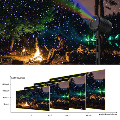 Laser Christmas Projector Lights Outdoor with Remote, Waterproof D5764