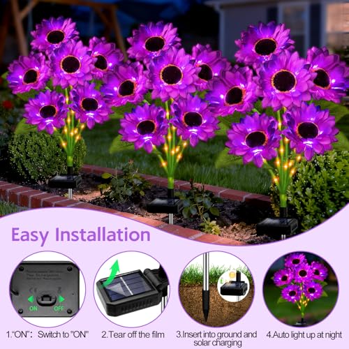 Outdoor Solar Christmas Decorations, 180 LED Candy Cane Lights, 8 Modes, Waterproof G88930
