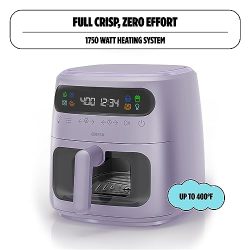 8 QT Digital Air Fryer with Touch Screen, Timer and Auto Shut-off, Lavender L33592
