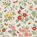 VEELIKE Butterflies Floral Wallpaper Vintage Multicolor Floral Branches Peel and Stick Wallpaper Mural 17.7''x118'' Removable Prepasted Floral Contact Paper for Bedroom Bathroom Walls Cabinets Shelves