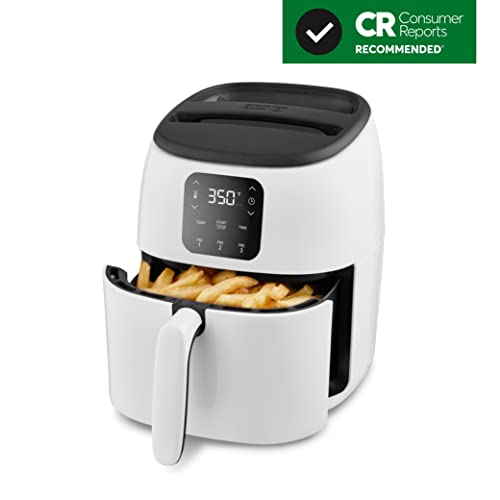 Electric Air Fryer Oven, 2.6 Qt., Grey, Compact Digital, Auto Shut Off S650981