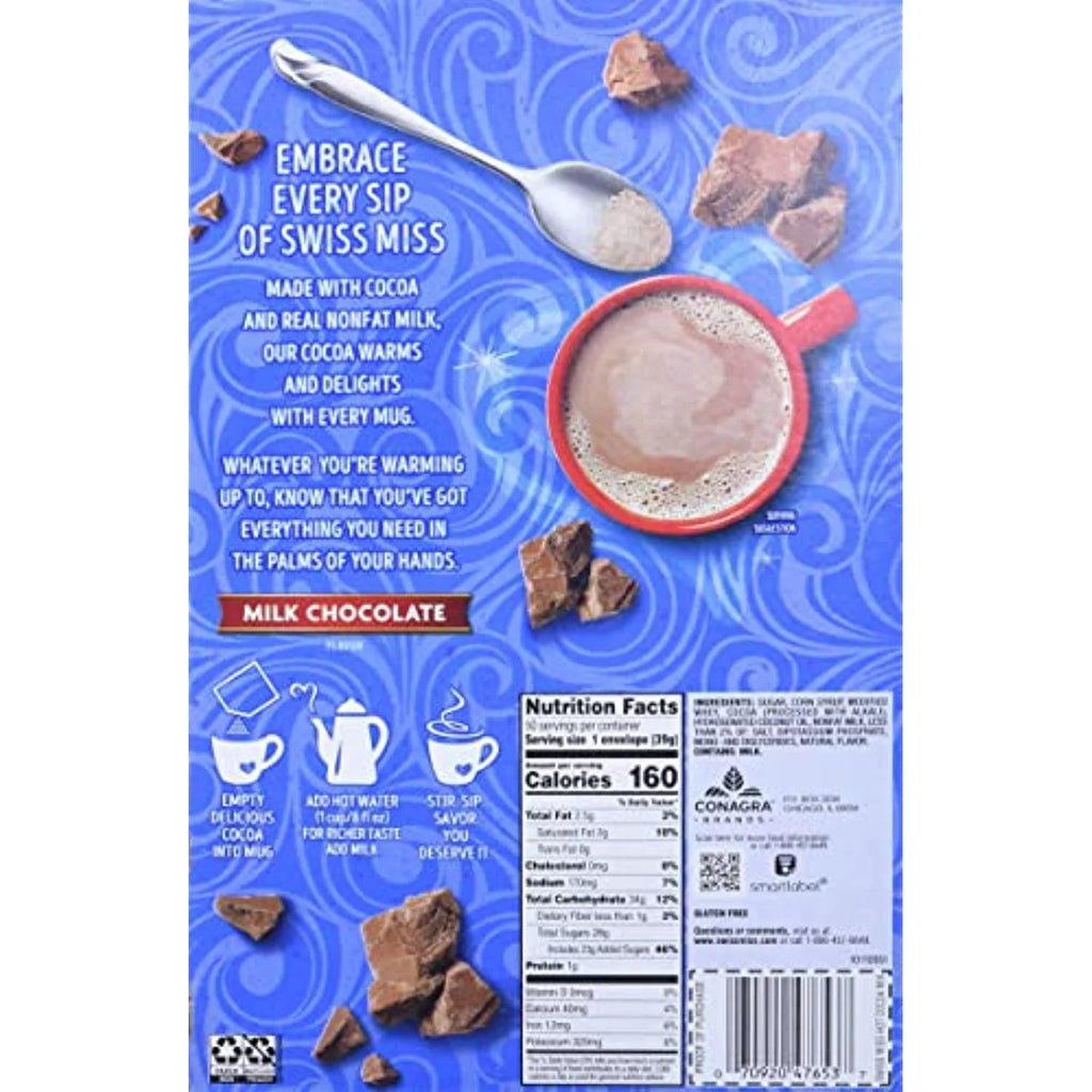 Milk Chocolate Hot Cocoa Mix Packets, 50 Count M13995