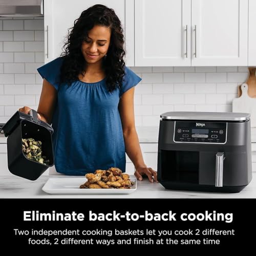 10QT 6-in-1 DualZone Air Fryer with 2 Independent Baskets B40403